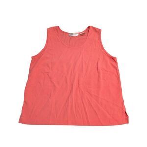 Drapers & Damons Sleeveless Tank Tops Pink/Orange/Blue Cotton Blend Petite Large
